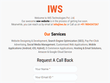 Tablet Screenshot of iwstechnologies.com